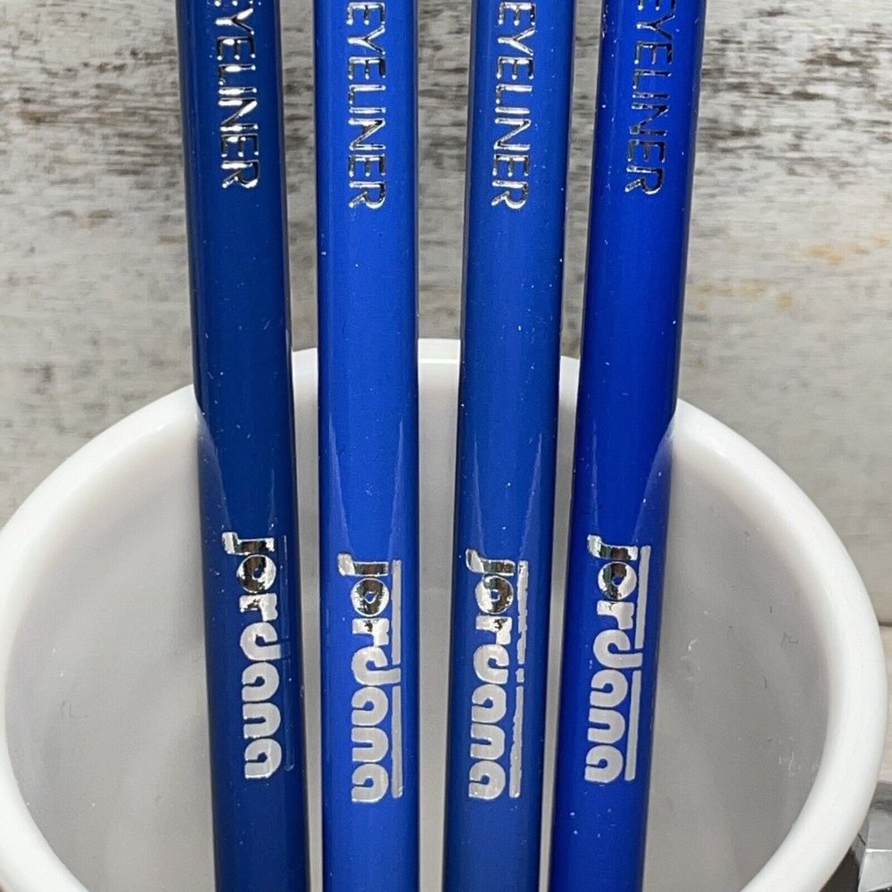 VTG Lot of 4 Jordana Kohl Kajal Eyeliner Pencil .044Oz Matte ELECTRIC BLUE New - Picture 5 of 12